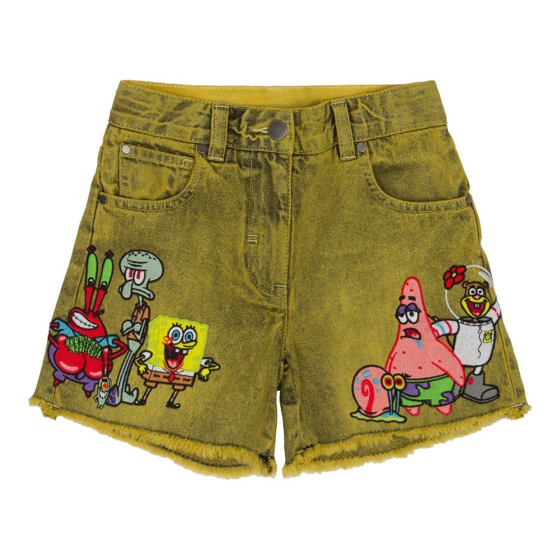 Stella McCartney Kids SpongeBob Denim Shorts