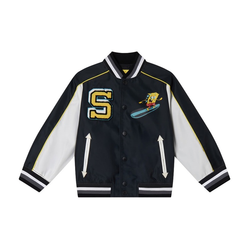 Stella McCartney Kids SpongeBob Varsity Bomber Jacket