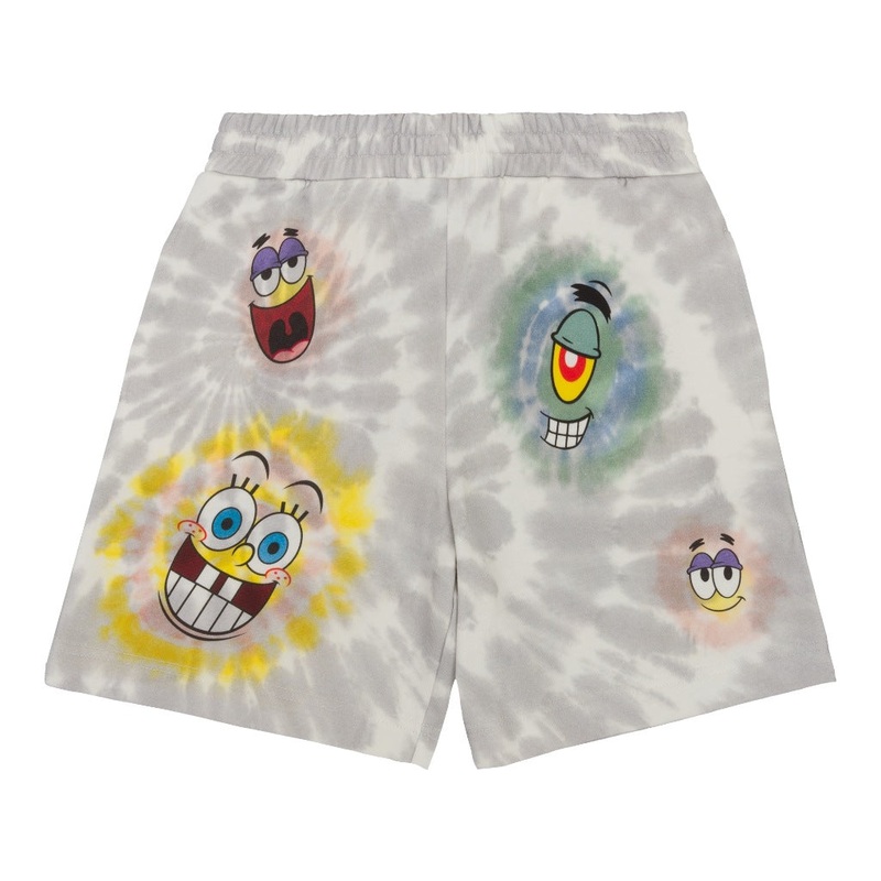 Stella McCartney Kids Tie Dye SpongeBob All-Over Print Shorts