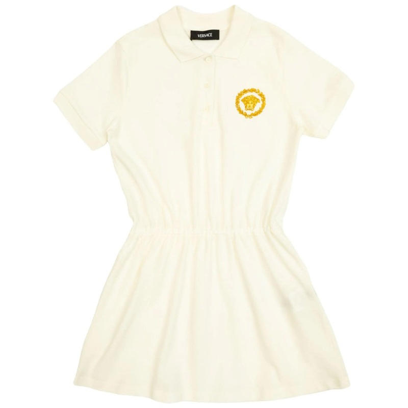 Versace Kids Medusa Alloro Polo Dress