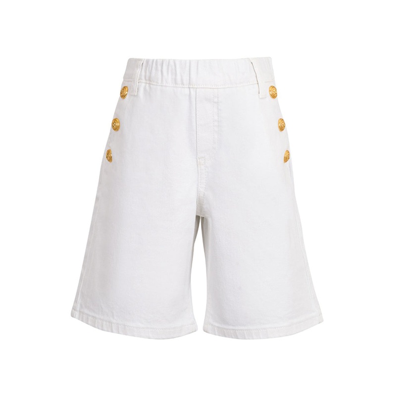 Balmain Kids Signature Button Shorts