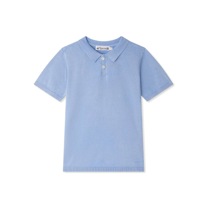 Bonpoint Fernando Polo Shirt|Blue|4 Years|6 Years|8 Years|10 Years|12 Years|14 Years