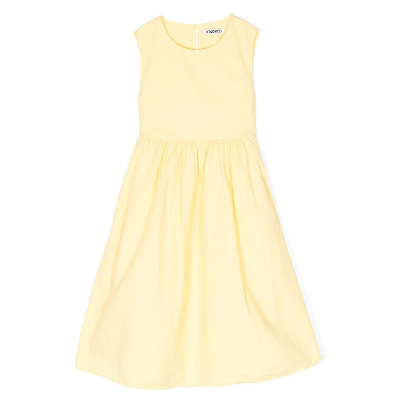 Bow-Detail Sleeveless Dress|Yellow|4 Years|6 Years|8 Years|10 Years|12 Years