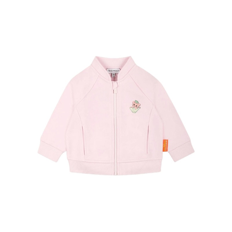 Emporio Armani Junior Eagle Logo Zip Up Sweatshirt