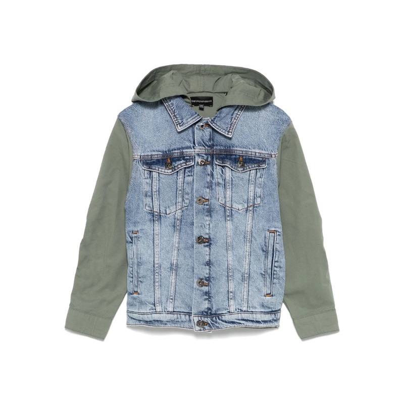 Emporio Armani Junior Hooded Denim Jacket