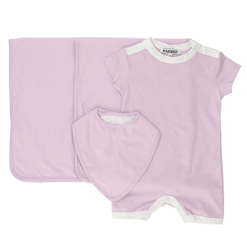 KINDRED Romper Set|Lilac|Newborn|1 Month|3 Months|6 Months|9 Months|12 Months|18 Months