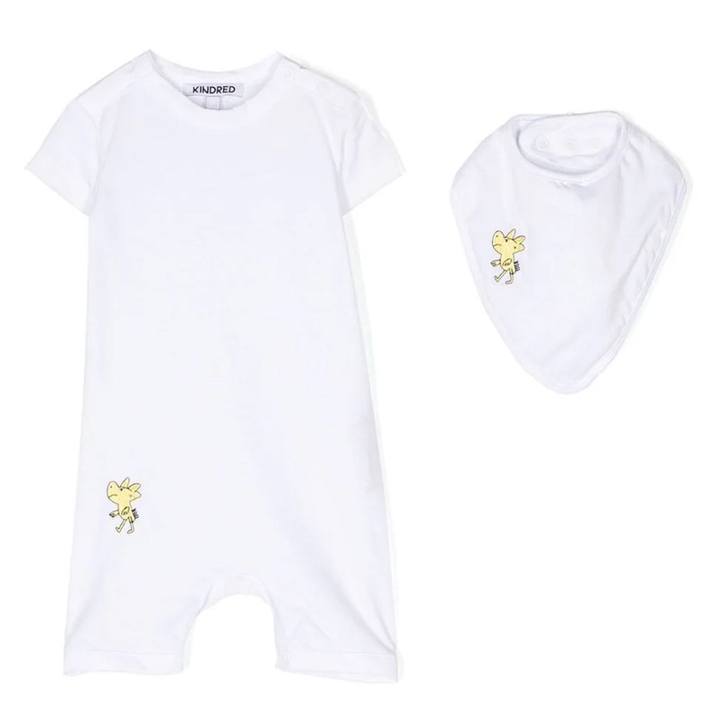KINDRED Romper Set|White|Newborn|1 Month|3 Months|6 Months|9 Months|12 Months|18 Months
