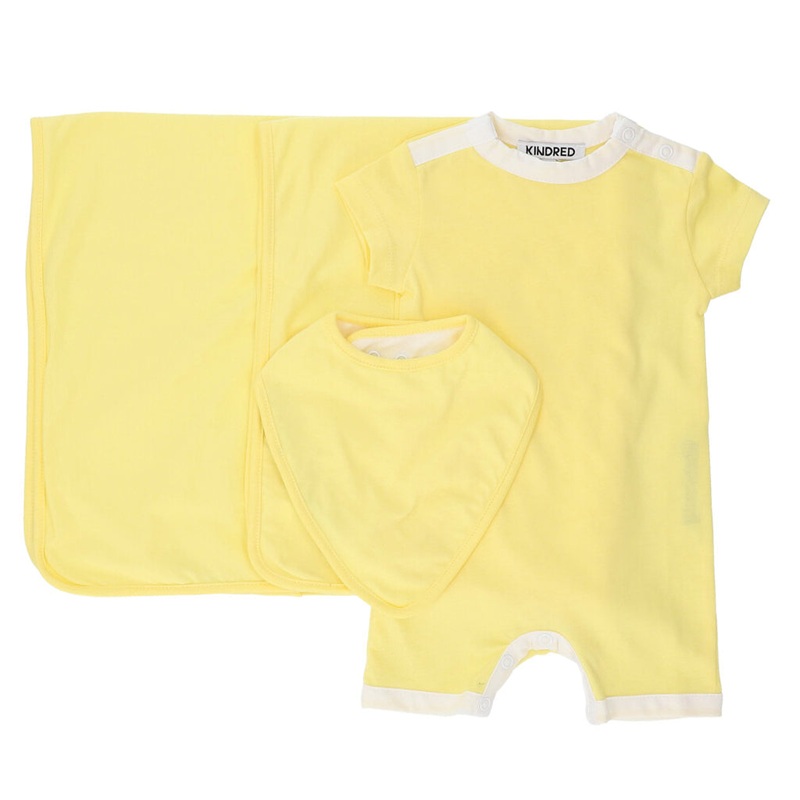 KINDRED Romper Set|Yellow|Newborn|1 Month|3 Months|6 Months|9 Months|12 Months|18 Months
