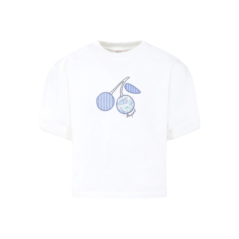 Logo Embroidered Cotton T-shirt