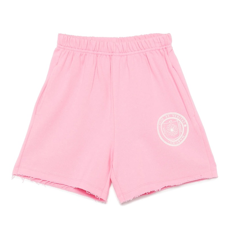 Mardi Mercredi Les Petits Sweat Shorts Marche Emblem - Pink