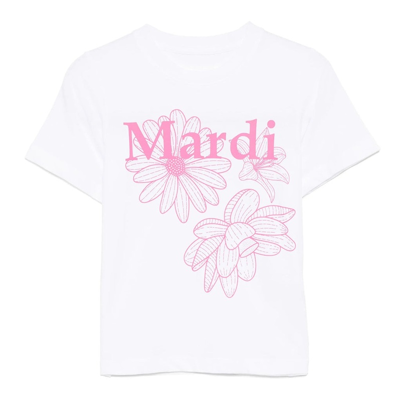 Mardi Mercredi Les Petits T-shirt Triple Flower - White