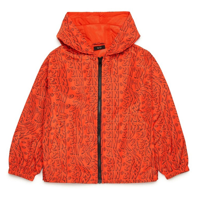N21 Kids Hooded Jacket|Orange|4 Years|6 Years|8 Years|10 Years|12 Years