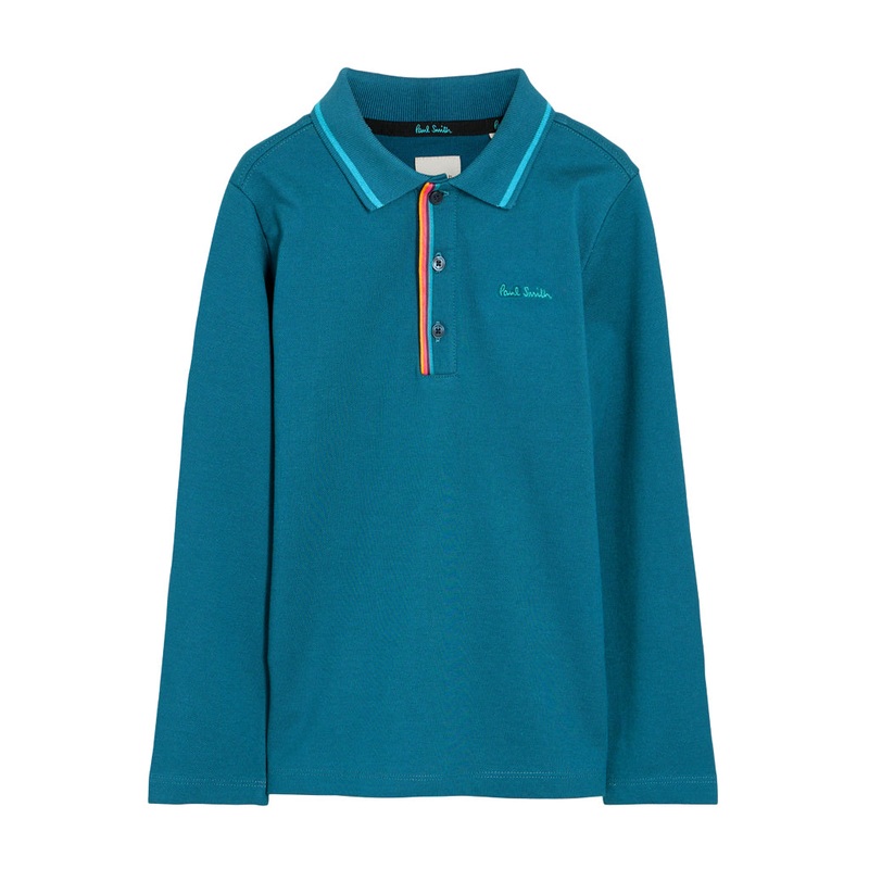 Paul Smith Junior Long Sleeve Picot Polo