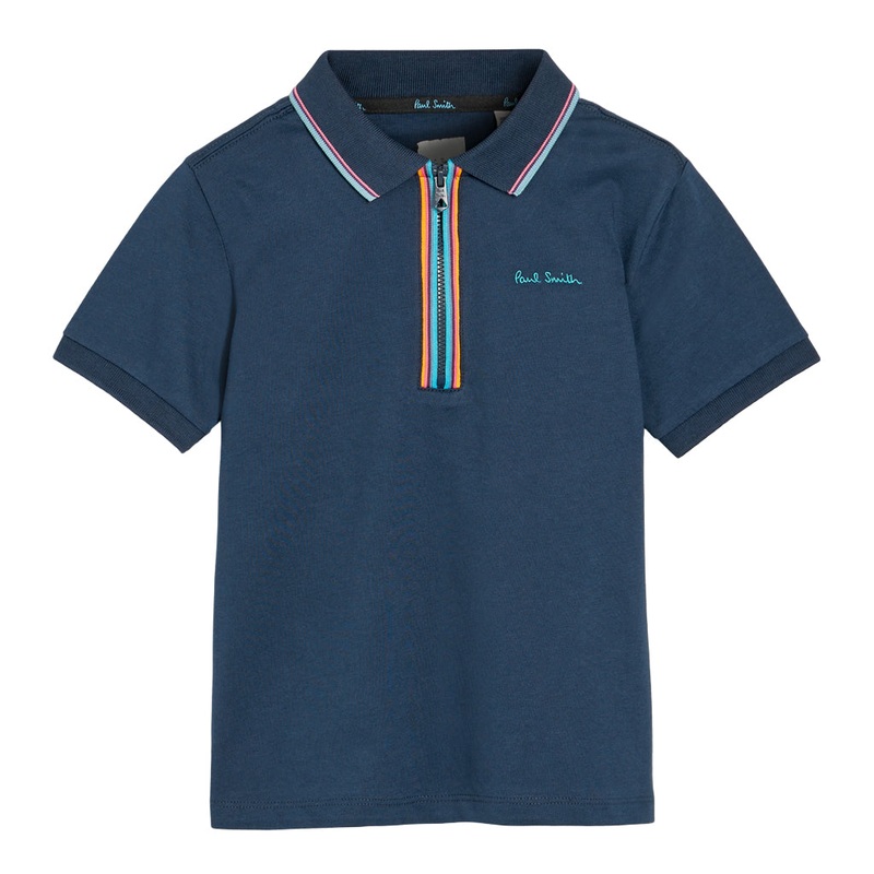Paul Smith Junior Zip Neck Polo
