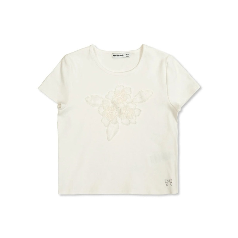 Self Portrait Kids Flower T-shirt
