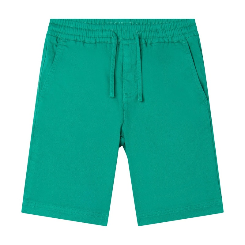 Stella McCartney Kids Cotton Gabardine Drawstring Shorts