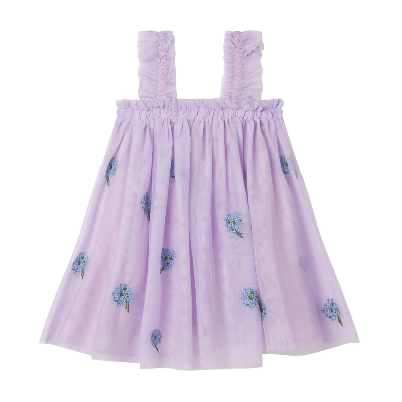 Stella McCartney Kids Embroidered Tulle Bouquet Dress