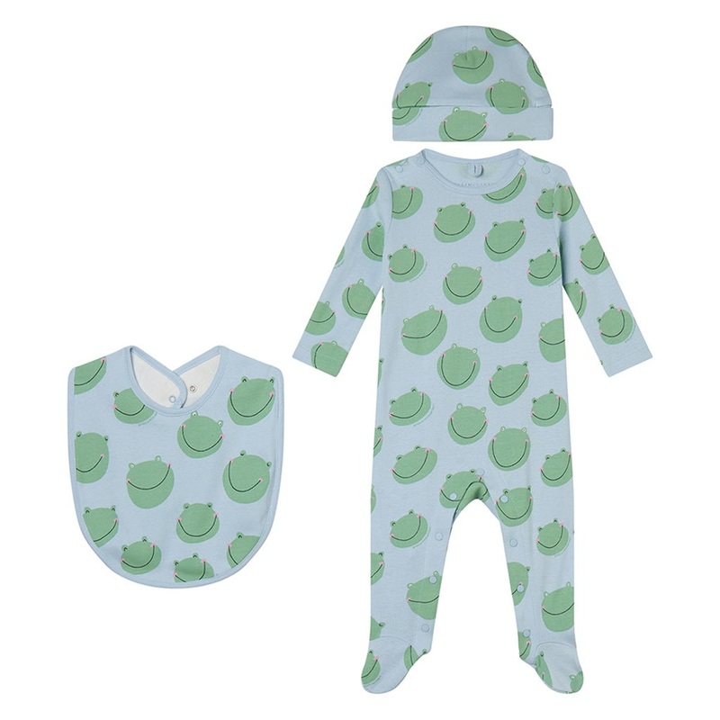 Stella McCartney Kids Frogs Three-Piece Newborn Gift Set