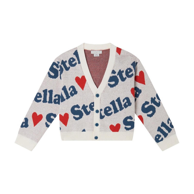 Stella McCartney Kids Hearts Knit Cardigan