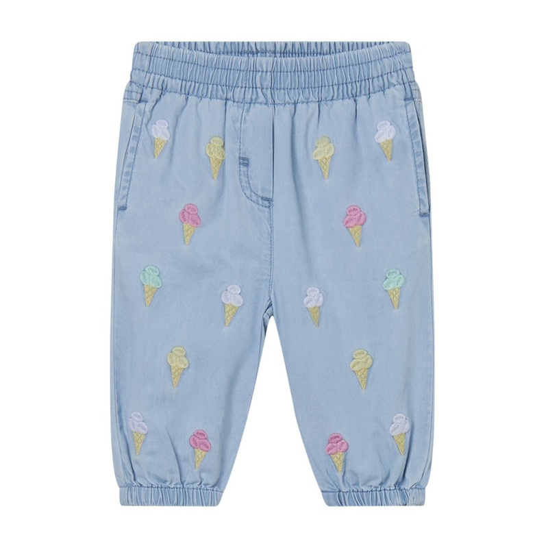 Stella McCartney Kids Ice Cream Embroidery Trousers