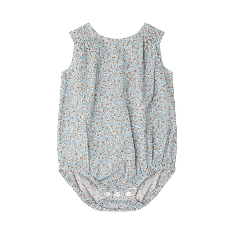 Bonpoint Ataji Romper|Grey|1 Months|3 Months|6 Months|12 Months|18 Months