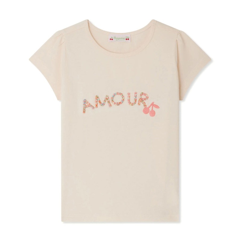 Bonpoint Capricia T-shirt|Peach|4 Years|6 Years|8 Years|10 Years|12 Years|14 Years