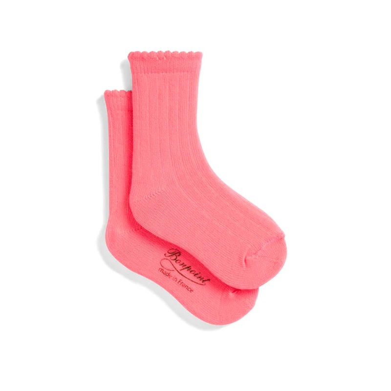 Bonpoint Elwen Socks|Orange|3 Months|6 Months|12 Months|18 Months|2 Years|3 Years