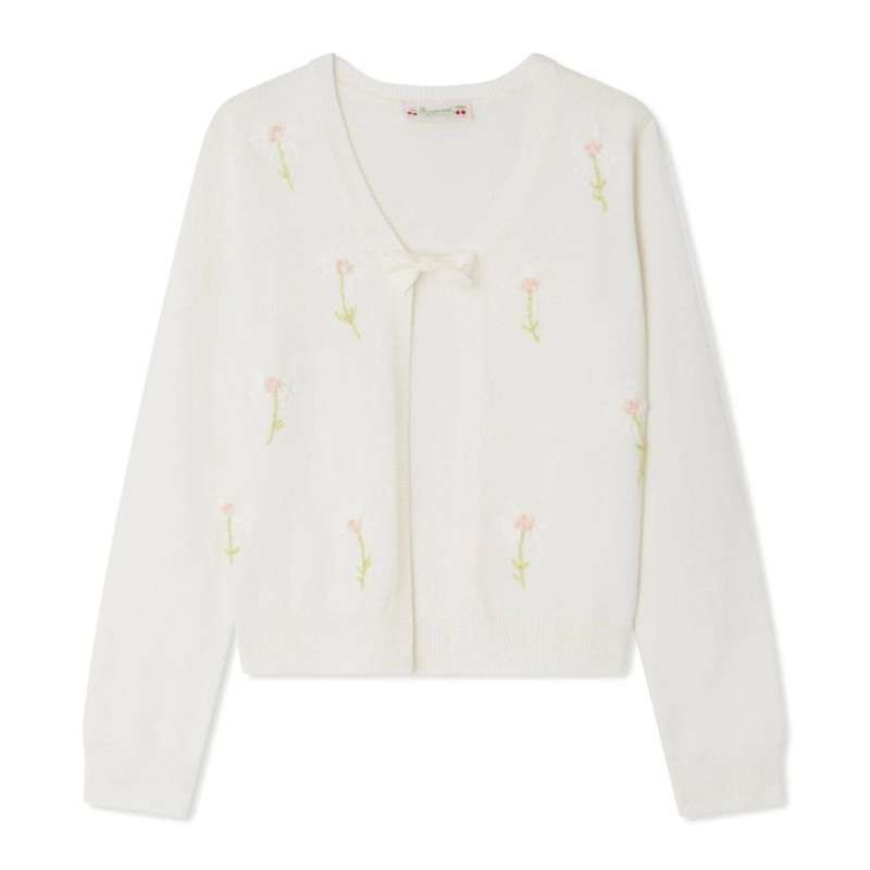 Bonpoint Esmia Cardigan|Ivory|4 Years|6 Years|8 Years|10 Years|12 Years|14 Years