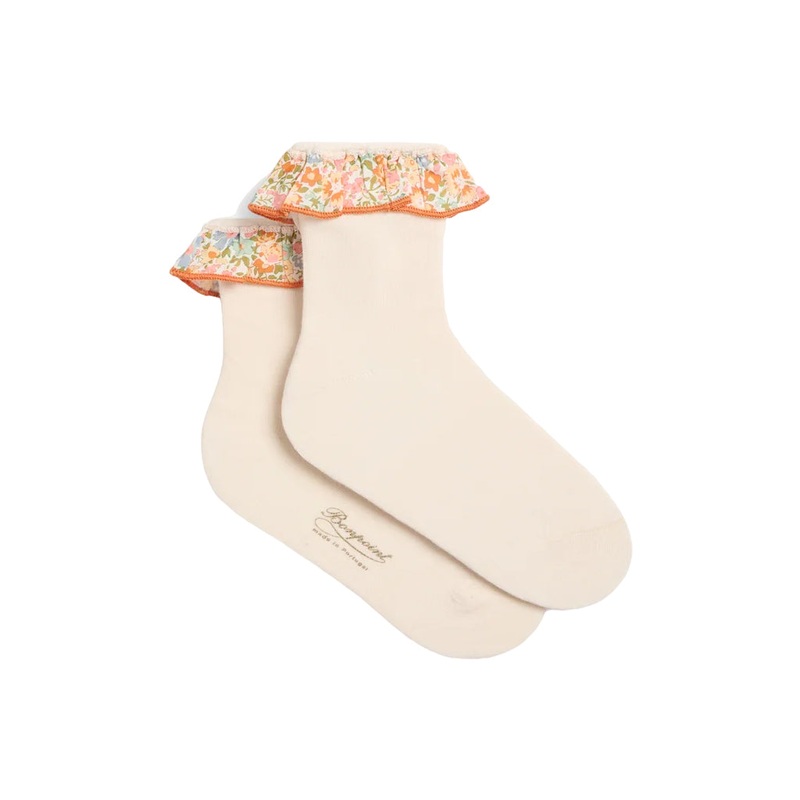 Bonpoint Feather Socks|Multi-Colored|Size 4 (3.5 US)|Size 5 (4 - 4.25 US)|Size 6 (4-5 US)