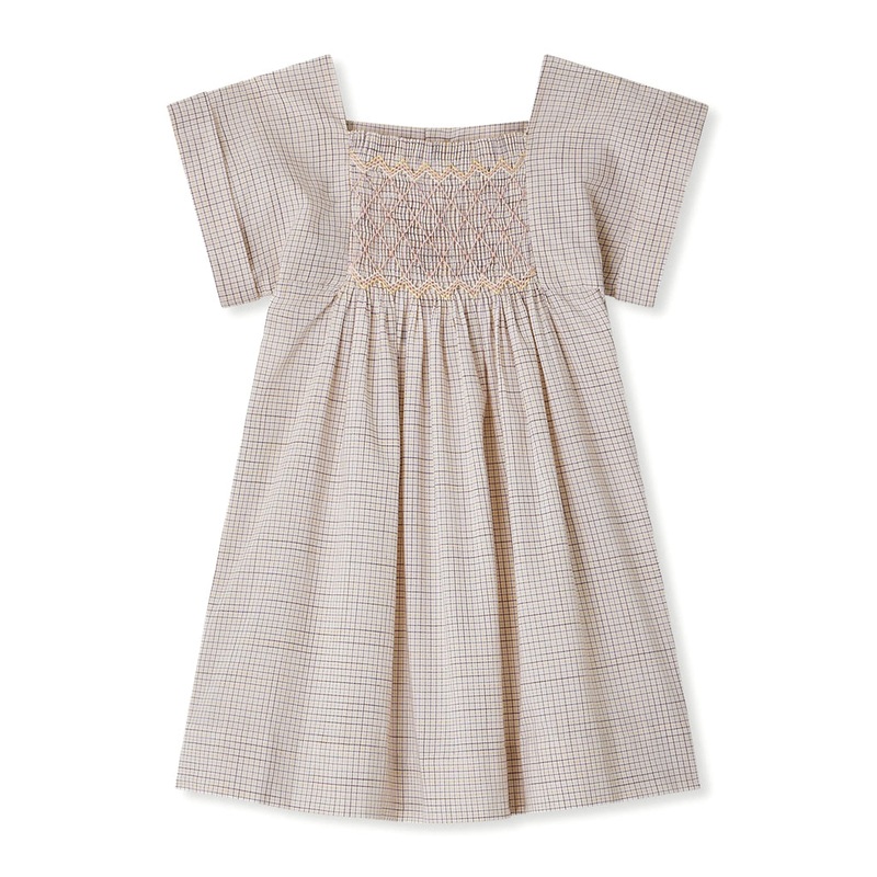 Bonpoint Pais Smocked Dress|Pink|6 Months|12 Months|18 Months|2 Years|3 Years