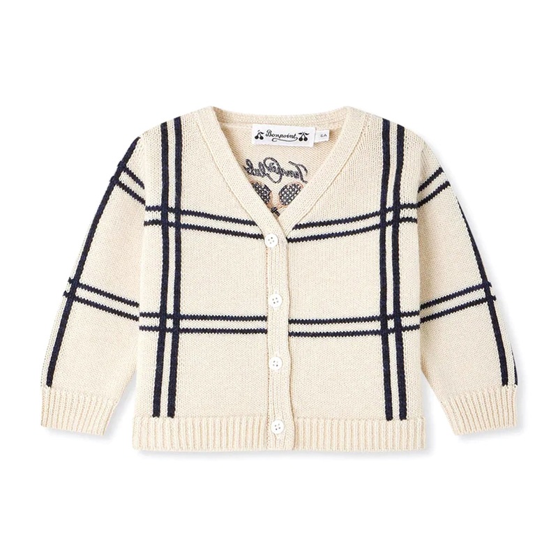 Bonpoint Tahiel Cardigan|Beige|12 Months|18 Months|2 Years|3 Years