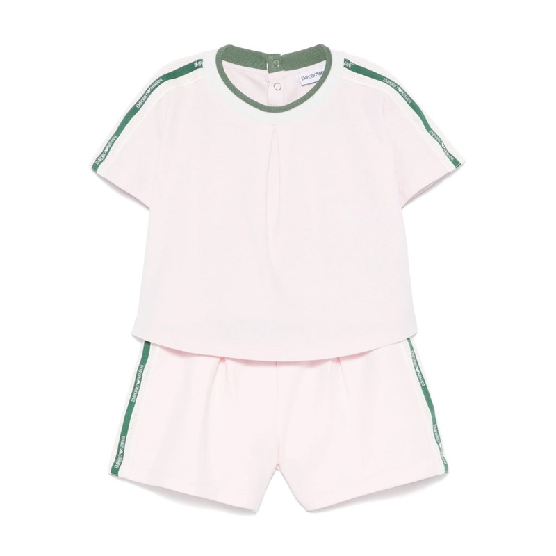 Emporio Armani Junior Logo Blouse and Shorts Set