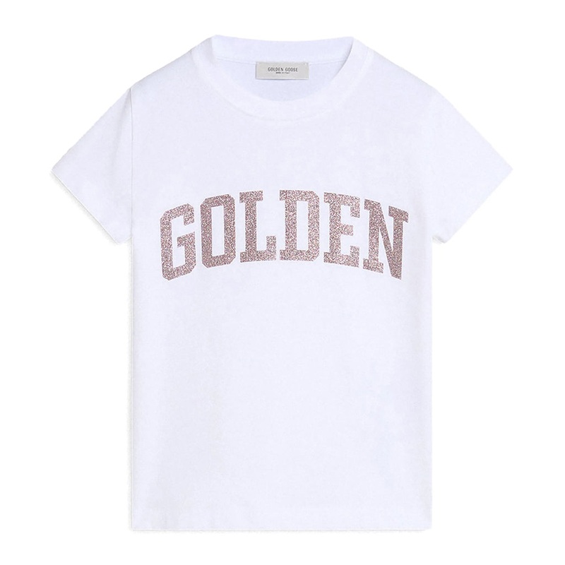 Golden Goose Journey Girls T-shirt Cotton With Sparkle Print
