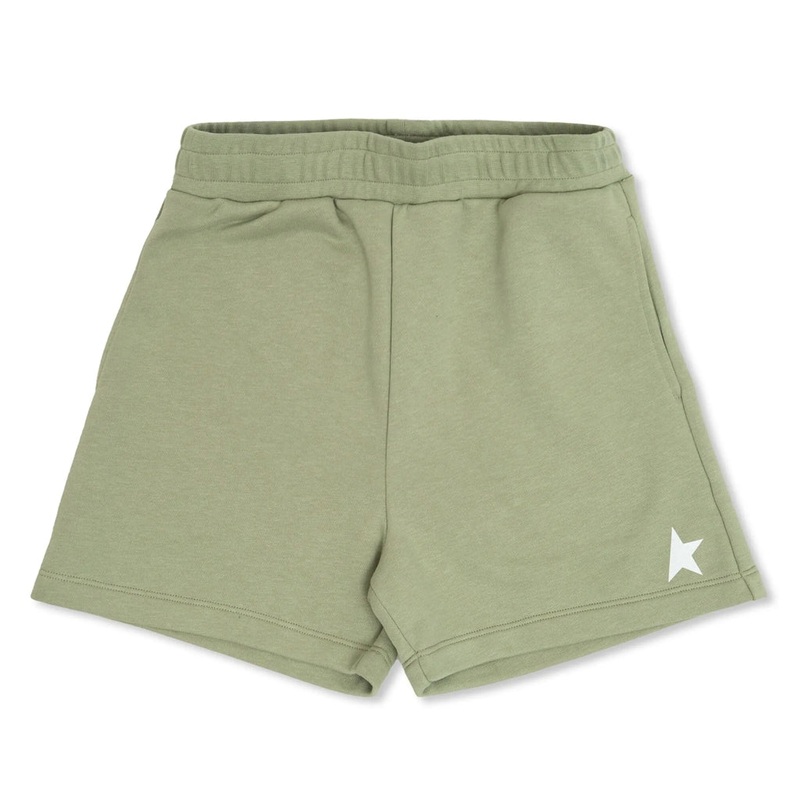 Golden Goose Star Girls Fleece Shorts Small Star Glitter Printed