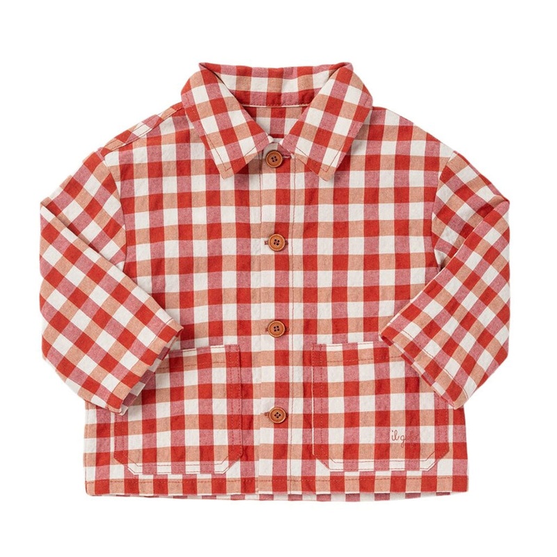 Il Gufo Check Jacket|Red|12 Months|18 Months|2 Years|3 Years