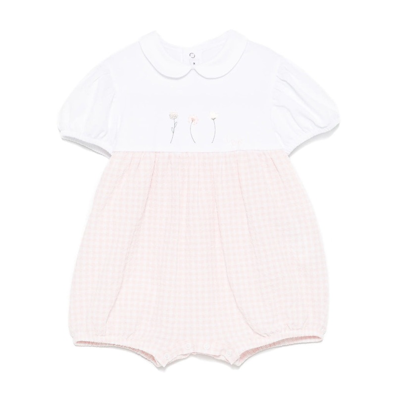 Il Gufo Jersey Romper|Pink|6 Months|9 Months|12 Months