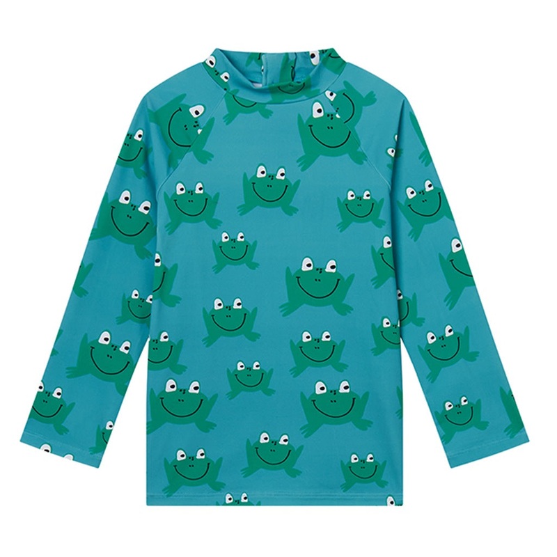 Stella McCartney Kids Frog All-Over Print Swim Top