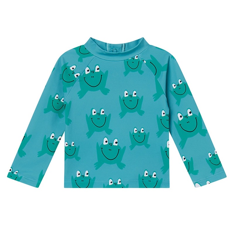 Stella McCartney Kids Frogs All-Over Print Swim Top