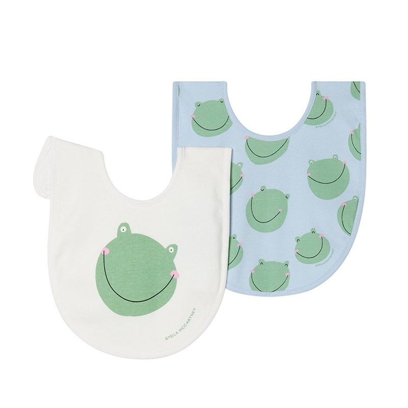 Stella McCartney Kids Frogs Two-Piece Bibs Gift Set