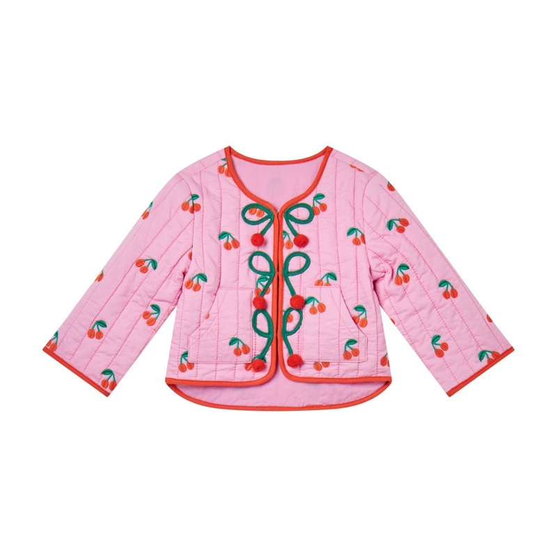 Stella McCartney Kids Picnic Cherry Embroidery Jacket