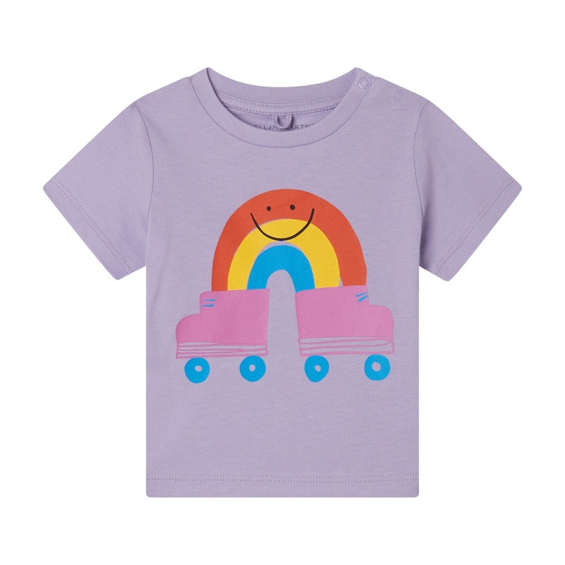 Stella McCartney Kids Rainbow Skates Print T-shirt