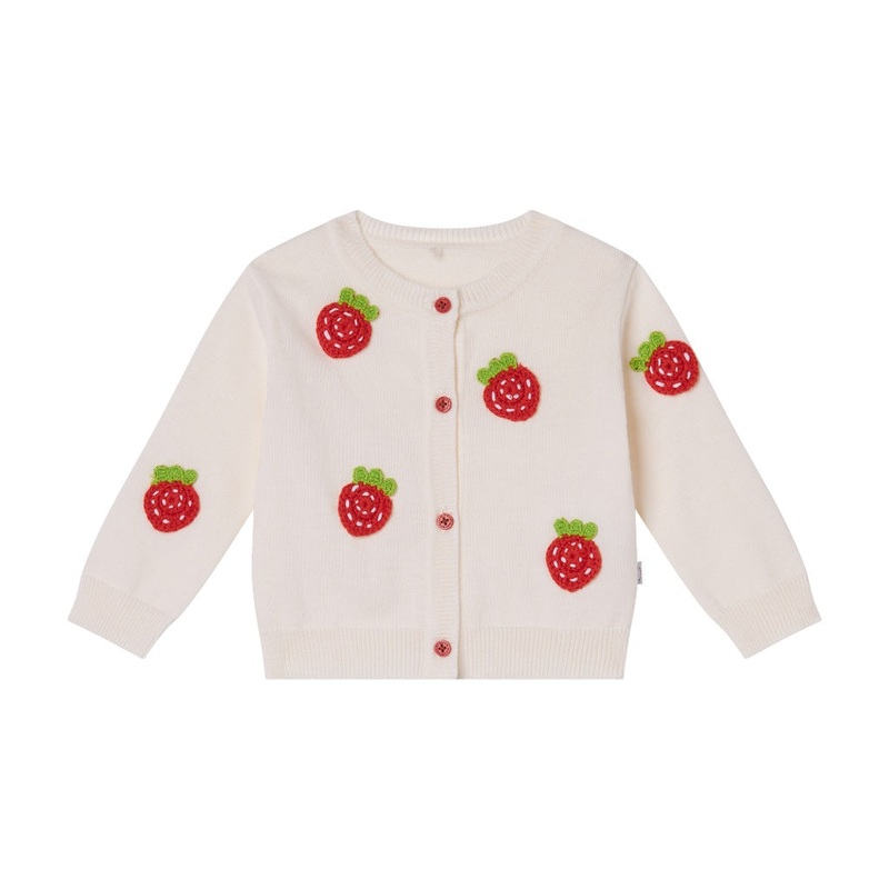 Stella McCartney Kids Strawberries Knit Cardigan