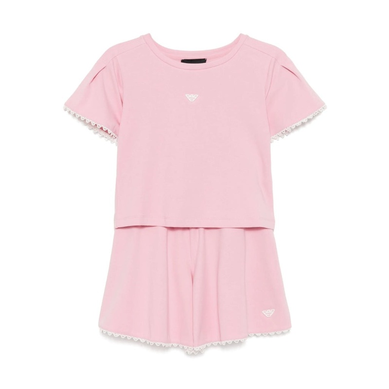 Emporio Armani Junior Eagle Logo T-shirt and Skirt Set
