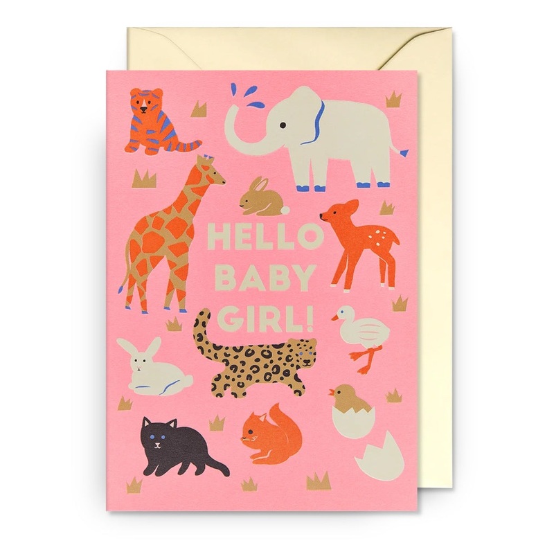 Lagom Design Hello Baby Girl!|Multi-Colored|One-size