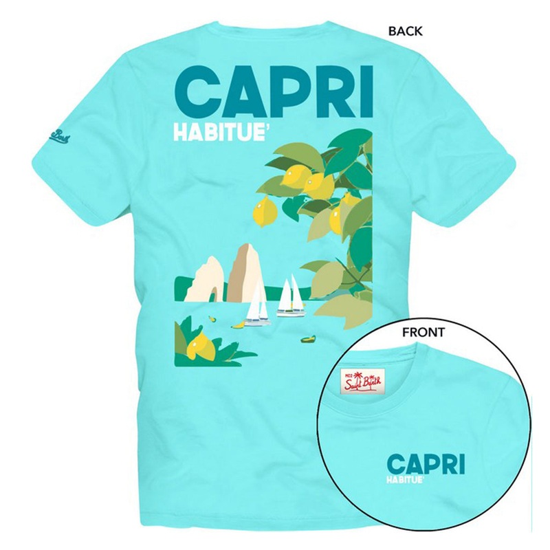 MC2 Saint Barth Capri T-shirt|Blue|4 Years|6 Years|8 Years|10 Years