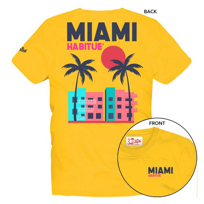 MC2 Saint Barth Miami T-shirt|Yellow|4 Years|6 Years|8 Years|10 Years