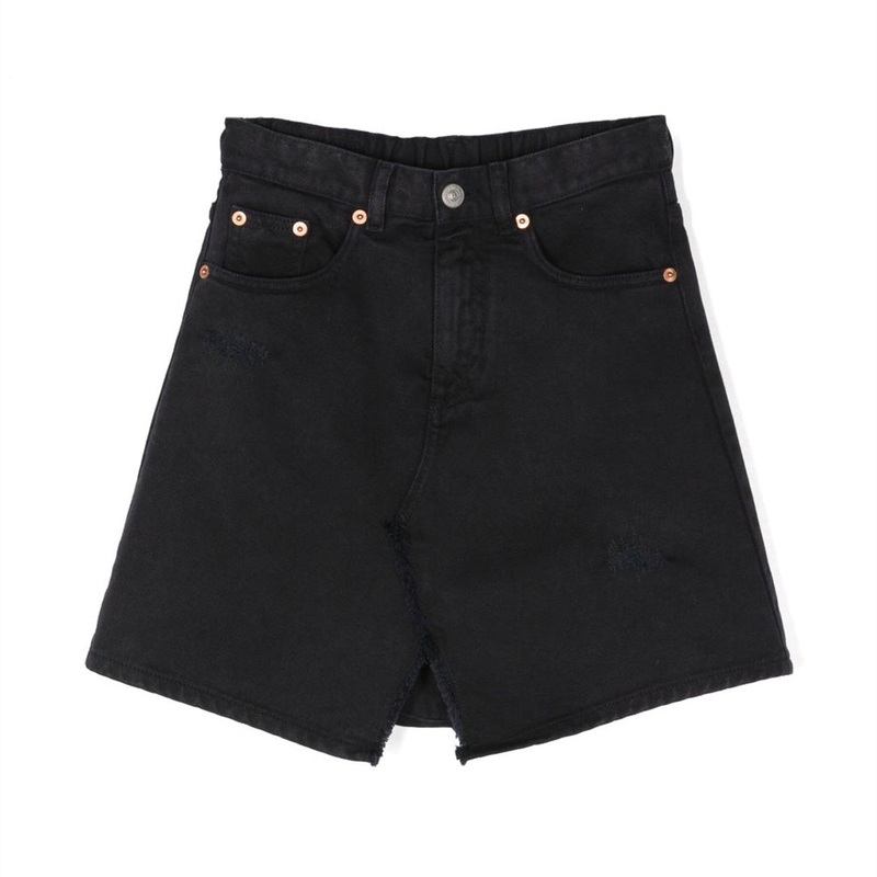 A Line Denim Skirt|Black|4 Years|6 Years|8 Years|10 Years|12 Years|14 Years|16 Years