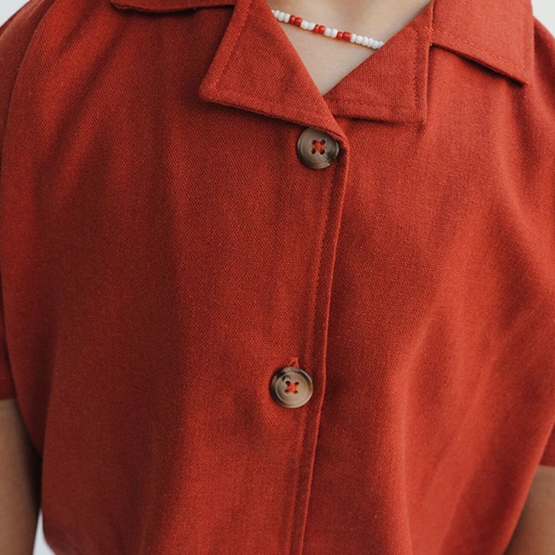 Air Linen Shirt Red|Red|18 Months|2 Years|3 Years