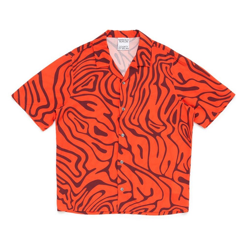 Aop Fluid Hawaii Shirt|Orange|3 Years|4 Years|5 Years|6 Years|7 Years|8 Years|9 Years|10 Years|11 Years|12 Years|13 Years|14 Years