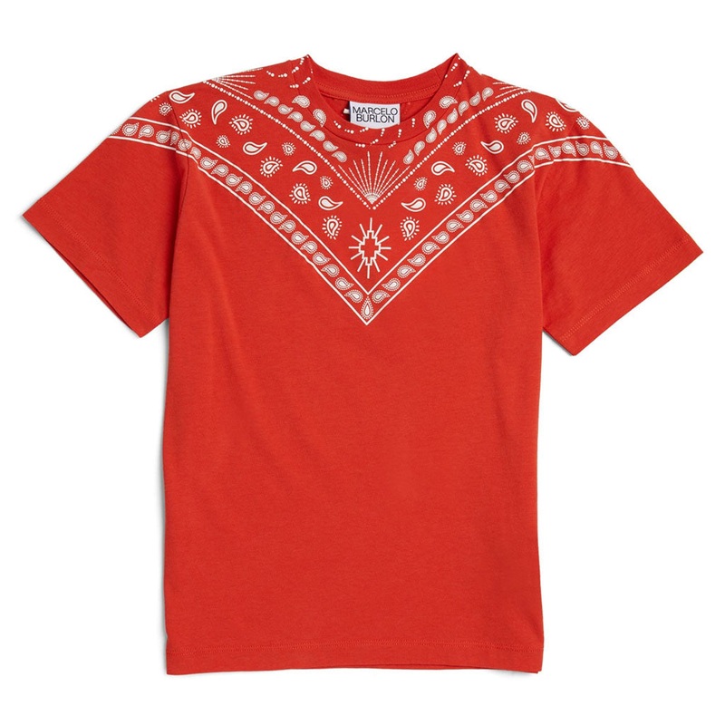 Bandana Collar T-Shirt|Orange|4 Years|6 Years|8 Years|10 Years|12 Years|14 Years